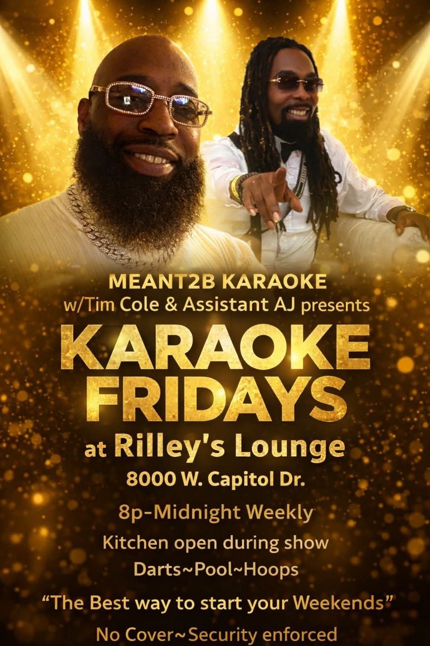 Meant2B Karaoke Fridays flyer